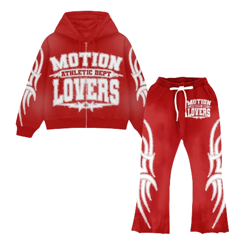 Red Distressed Motionlovers Set