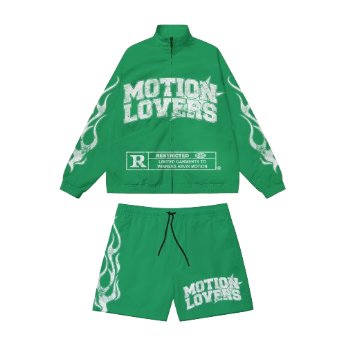 Motionlovers Green Windbreaker set